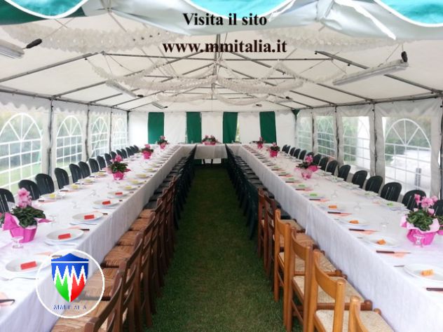 Tendone per mercatini Professionale 3 x 3 mt telo ignifugo di ben 550 gr. mq. - Foto 4