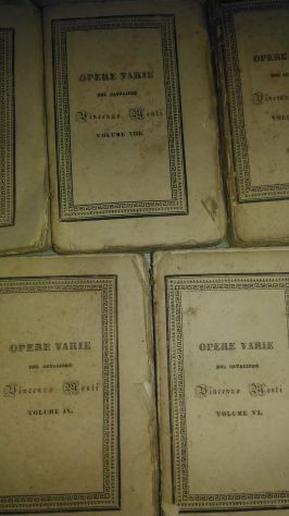 Libri antichi "Opere di Vincenzo Monti" 1833/35 - Foto 2