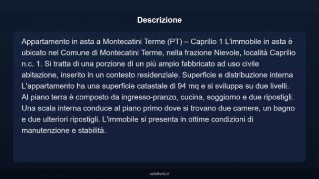 Immobile in asta di 94 m² in vendita a Montecatini-Terme - Foto 3
