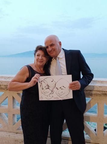 Caricature per matrimonio comunione battesimo laurea feste di compleanno - Foto 2