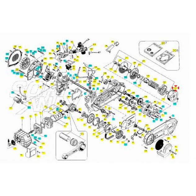 Campana frizione Malaguti F12 100 cc 60329300 - Foto 4