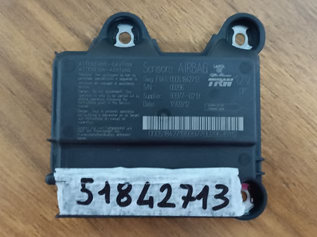 Fiat Panda (312) centralina Airbag 51842713 / 00051842713