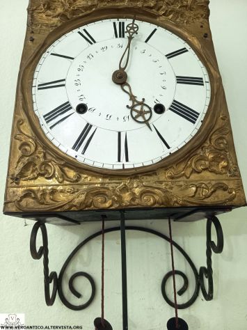 176342 Antico orologio a pendolo Comtoise XIX secolo - Foto 7