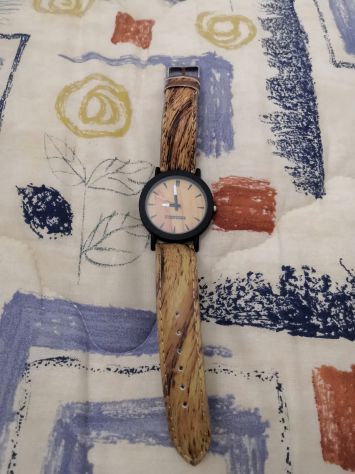 Orologio Mood effetto legno da polso uomo NUOVO - Foto 3