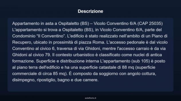 Immobile in asta di 88 m², box auto doppio in vendita a Ospitaletto - Foto 17