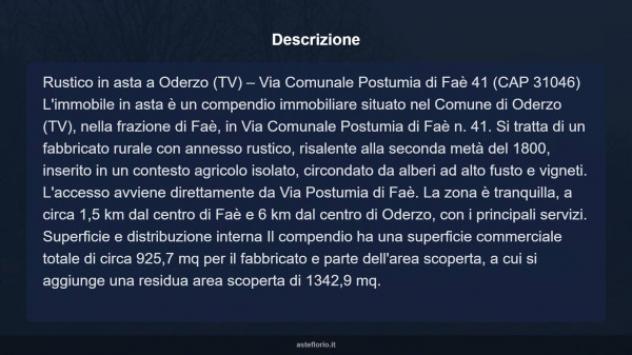 Immobile in asta di 925 m² con più di 5 locali in vendita a Oderzo - Foto 11