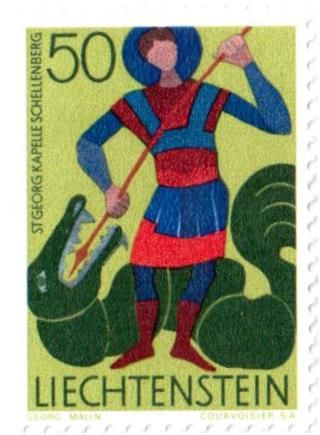 12 francobolli nuovi serie "Saints" Liechtenstein - Foto 7