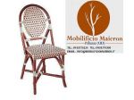 Sedie Bistrot cod 8137/x in intreccio per arredo esterno