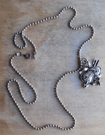 COLLANA IN ACCIAIO INOX BIGIOTTERIA - love you -