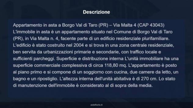 Immobile in asta di 118 m² con più di 5 locali e box auto in vendita a Borgo Val di Taro - Foto 18