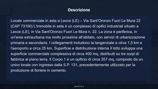 Immobile in asta di 400 m² in vendita a Lecce - Foto 9