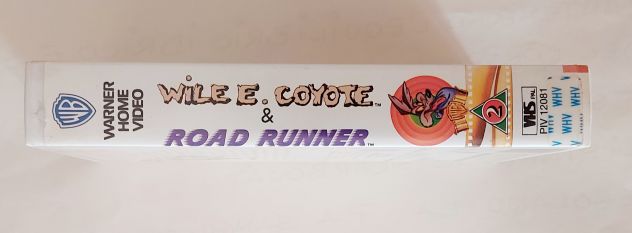VIDEOCASSETTA VHS WILE E. COYOTE & ROAD RUNNER 2 DISTRIBUZIONE WARNER BROSS,1990 - Foto 2