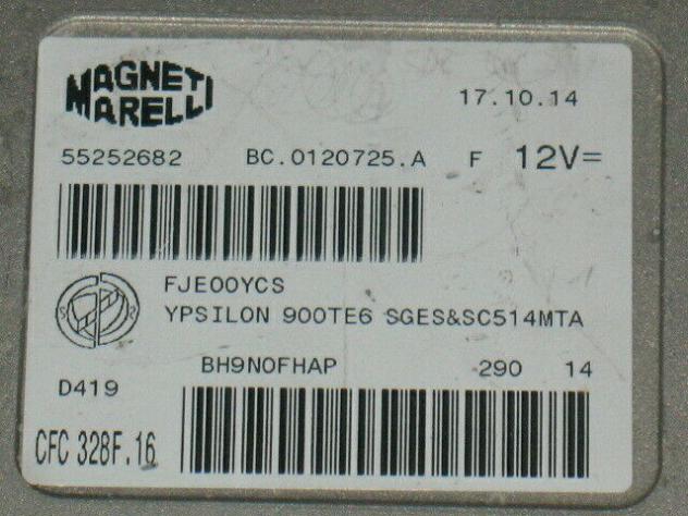 55252682 ECU CAMBIO LANCIA YPSILON 900TE6 55252682 CFC 328F.16 CFC328F.16 - Foto 2