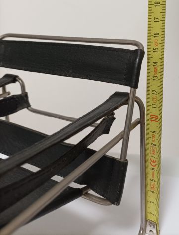 Miniatura Knoll Poltrona WASSILY disegnata da Marcel Breuer Knoll anni 80 - Foto 4