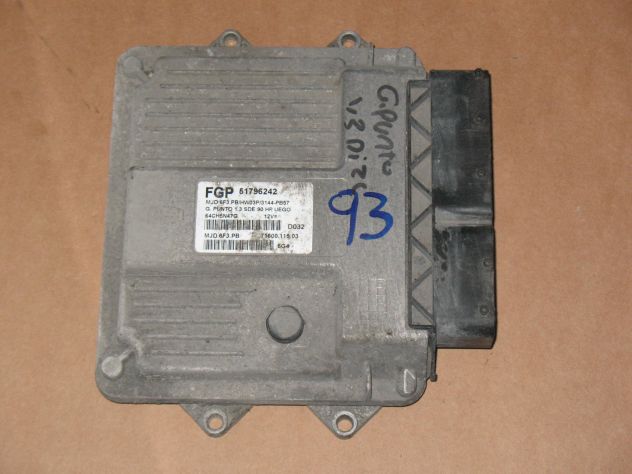 51796242 ECU FIAT GRANDE PUNTO 1.3 90HP 51796242 MJD 6F3.PB HW03P 3144-