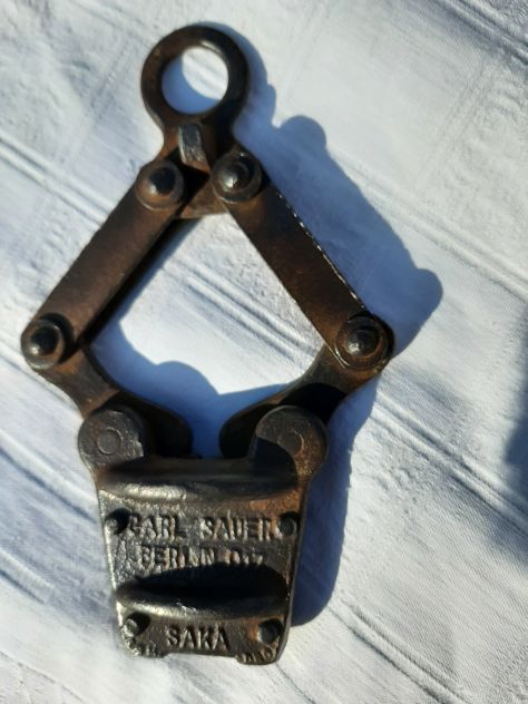 ATTREZZO TEDESCO PER SOLLEVARE LAMIERE ANNO 1939 ORIGINALE - Foto 3