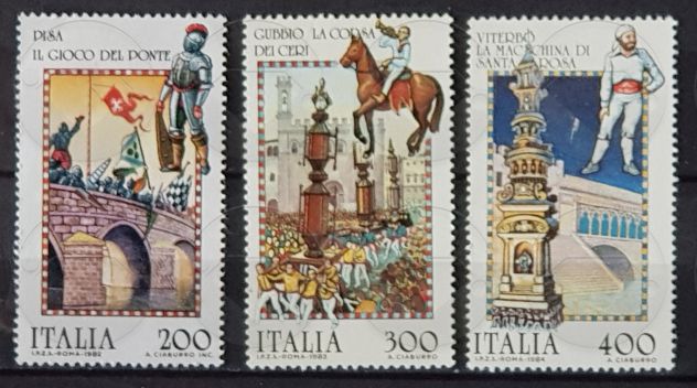 ITALIA francobolli serie: FOLCLORE 1982-1990