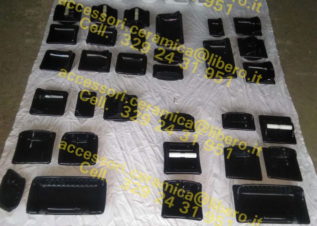 Accessori Portasapone Bagno Ceramica Porcellana / Vetro Opalino da incasso - Foto 9