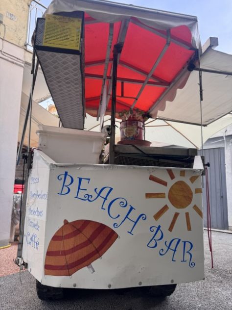 Carrello per vendita ambulante arenile