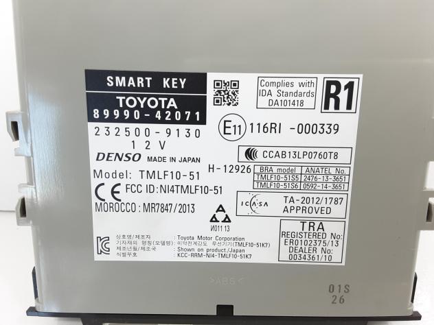CENTRALINA KEYLESS TOYOTA Rav4 6° Serie 8999042071 1AD-FTV Diesel 2000 (12) - Foto 2