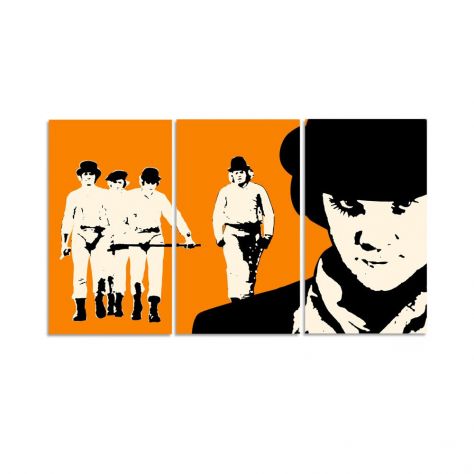 Quadro moderno Arancia Meccanica dipinto a mano Pop Art - Foto 2