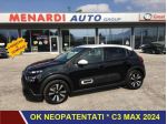 Citroën C3 PureTech 83 S&S Max CERCHI LEGA+VETRI SCURI+CLIMA AUTO