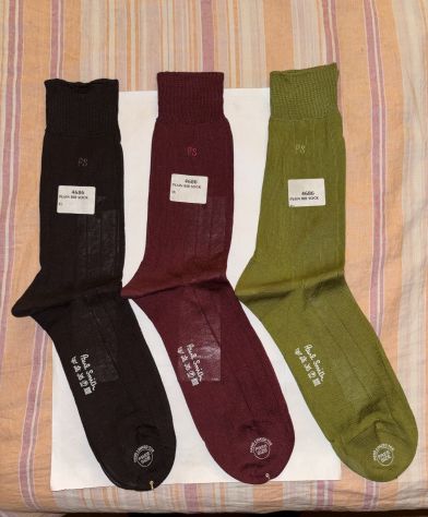 SET 3 PAIA CALZE NUOVE DA UOMO LEGGERE FIRMATE ORIGINALI PAUL SMITH,MADE IN ITAL - Foto 6