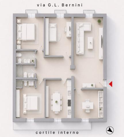 APPARTAMENTO di 10 vani e di 186 mq (NAPOLI) rif. NAVOGB - Foto 20