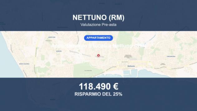Immobile in asta di 115 m² in vendita a Nettuno