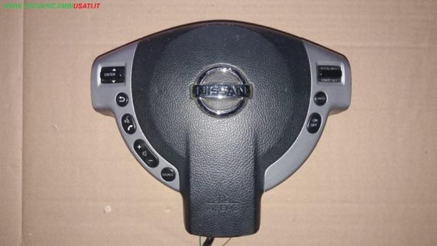 DISPOSITIVO AIRBAG LATO GUIDA AIR VOLANTE CON COMANDI RADIO 2SP. GIALLO/ARANCIO NISSAN QASHQAI (J10E)  Carrozzeria  Sicurezza  Airbag  Air-bag guidato