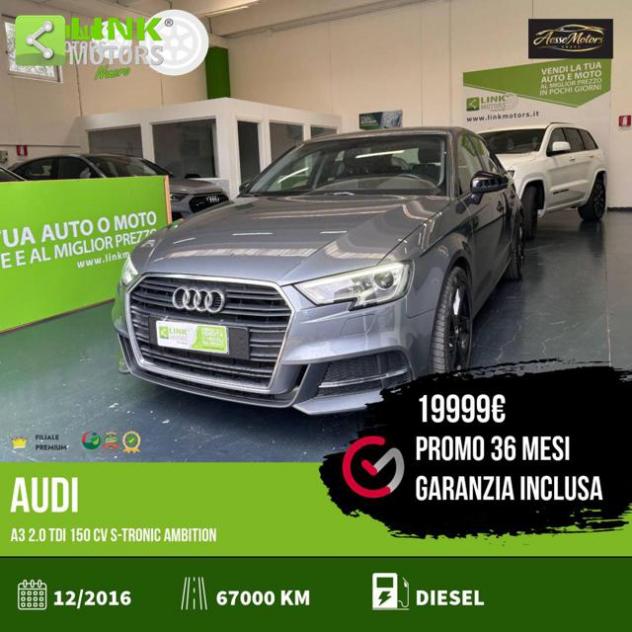 AUDI A3 2.0 TDI 150 CV S-TRONIC AMBITION 36M-GARAN rif. 23727317 - Foto 4