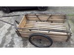 Carretto in ferro e legno anni '50 – robusto, restaurato, trasporto o arredo