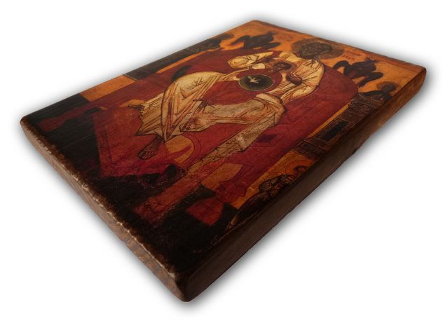 ICONA : Paternità di Novgorod, Galleria Tret’jakov di Mosca, XV secolo, - Foto 5