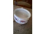 Vaso pitale antico in ceramica Laveno decorata