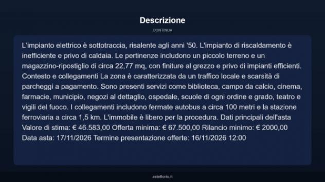 Immobile in asta di 177 m² con più di 5 locali in vendita a Castelnuovo di Garfagnana - Foto 12