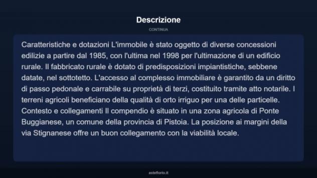Immobile in asta di 185 m² con più di 5 locali e box auto in vendita a Ponte Buggianese - Foto 11