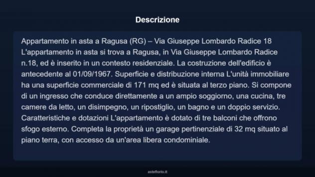 Immobile in asta di 171 m² con più di 5 locali e box auto in vendita a Ragusa - Foto 10