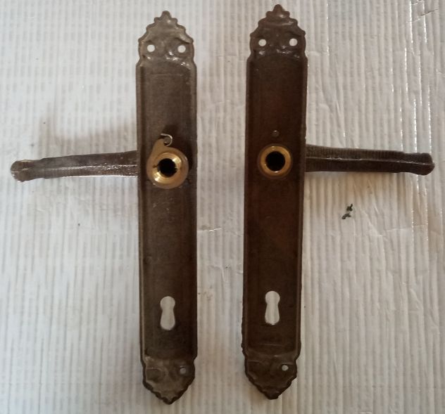 Maniglie per Porte in Ottone massiccio complete di tutto - Foto 3