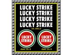 6 adesivi LUCKY STRIKE x tutte le moto e caschi