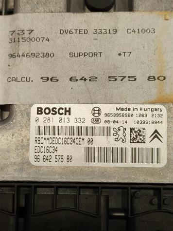 CENTRALINA MOTORE PEUGEOT 308 Serie 9664257580 0281013332 DV6TED diesel 1560 (0714) - Foto 2
