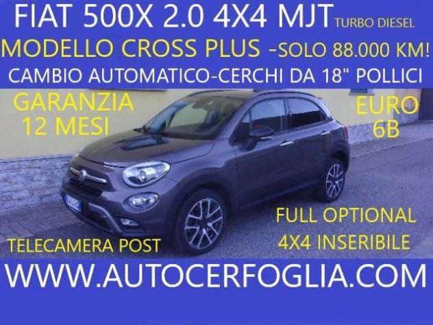 FIAT 500X 2.0 mjt Cross Plus 4x4 140cv-AT9 -88.000 KM !!! rif. 23914287