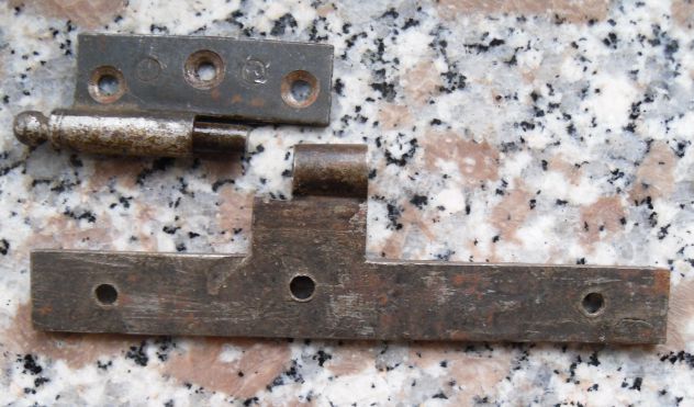 VECCHIA CERNIERA DA FISSARE SUL LEGNO O SUL FERRO - - Foto 3