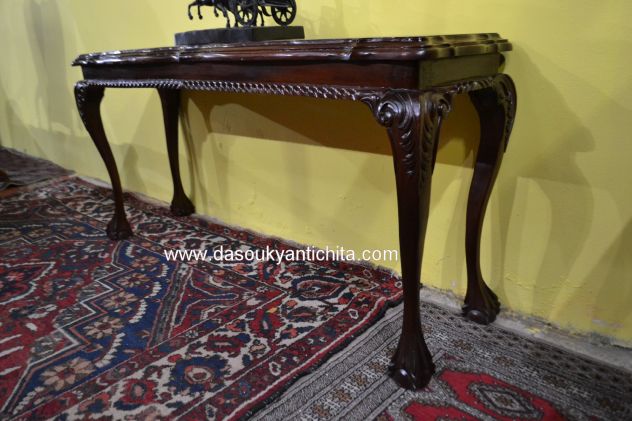 Console in mogano stile Chippendale - Foto 7