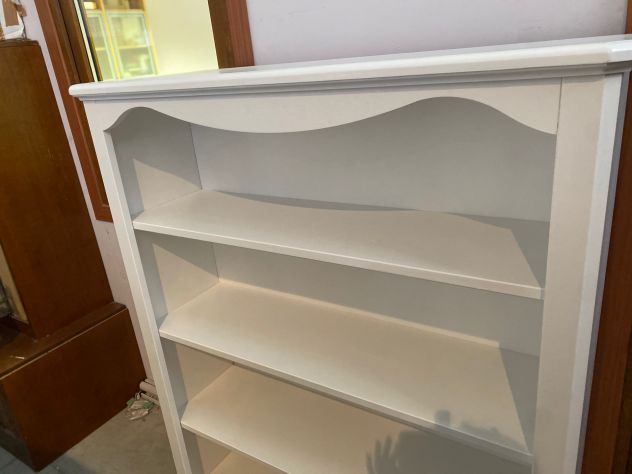 NUOVA LIBRERIA DI VERO LEGNO FINITURA BIANCO SHABBY - Foto 8