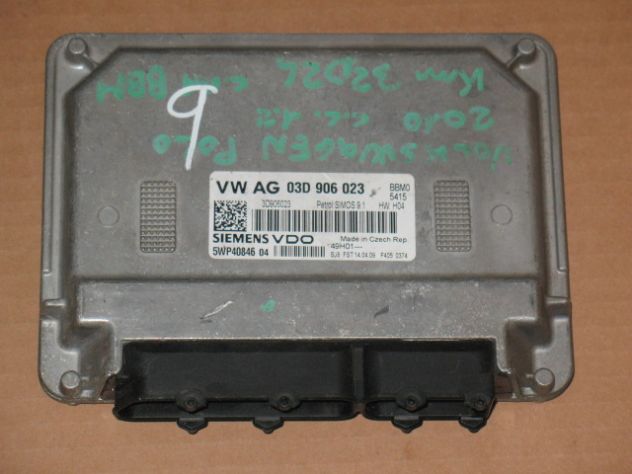 03D906023 ECU VW VOLKSWAGEN POLO 1.2 03D906023 5WP40846 04