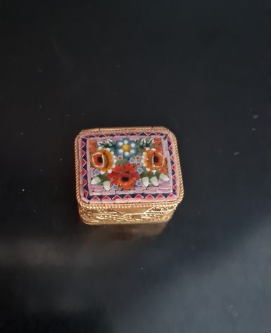 Portapillole n°2 in micromosaico italiano in stile antico vintage - Foto 2