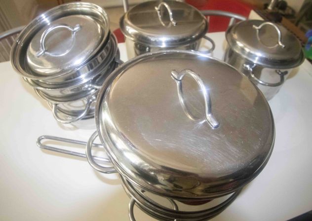 batteria pentole inox