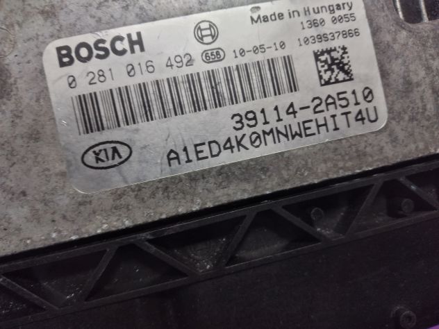 Centralina Motore Iniezione ECU BOSCH 0281016492 KIA CEED 1.6 CRDI VGT 39114-2A5 - Foto 4