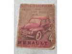RENAULT 4cv uso e manutenzione