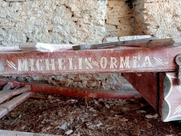 Carro agricolo antico in legno - Foto 4